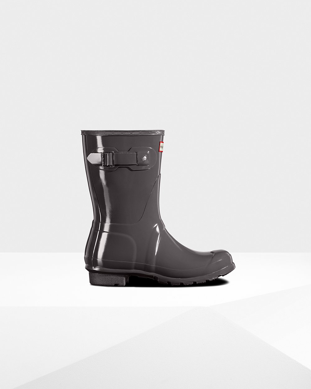 Women Hunter Original Gloss | Short Rain Boots Grey | NZ-45103-JNKA